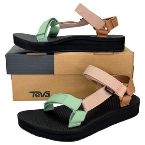 Teva Midform Universal Green/Mauve CYM Womens Sandals Size 10M